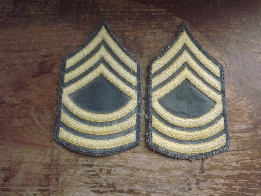 Pair, Nam-Era Army Master Sergeant (E-8) Chevrons - INV# C63