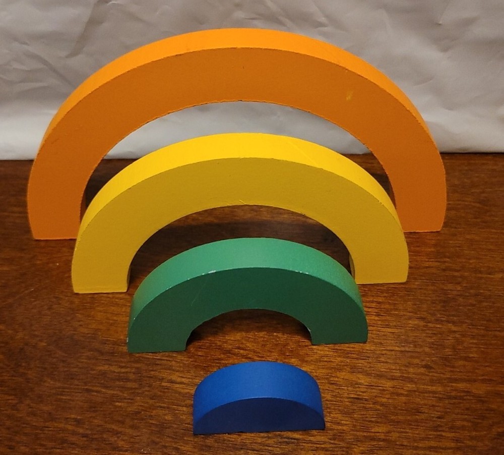 Rainbow Stacker/Puzzle Wood Toy