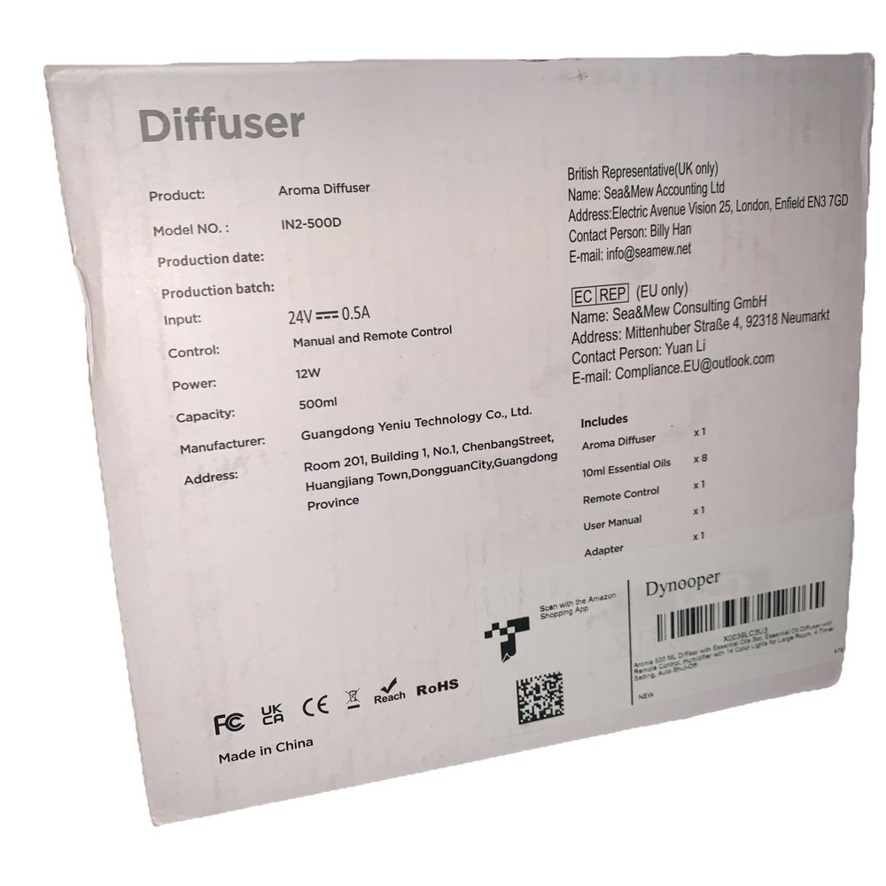 Essential Oil Diffuser for Home: 500ML Aroma Diffuser