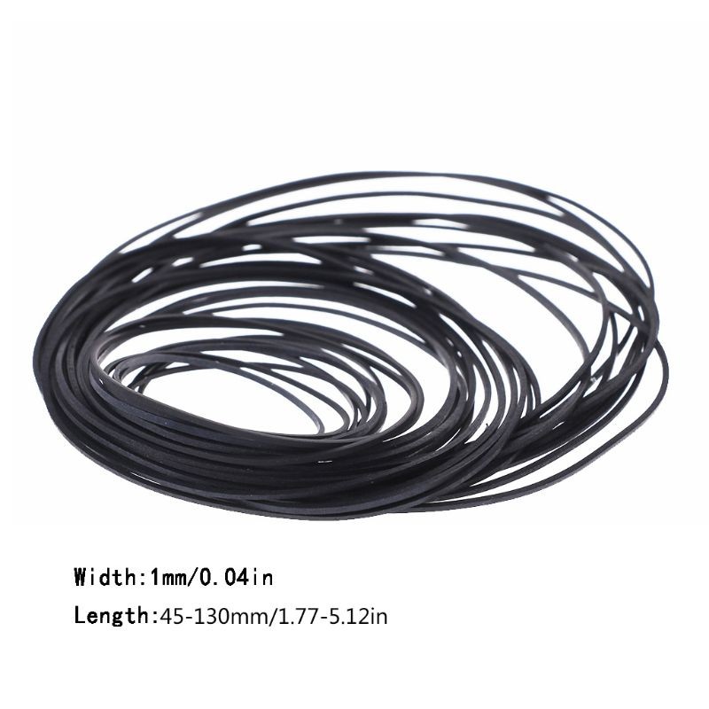 Rubber Belt Replacement for LP Vinyl Record Player Phono Belt-Driven Turntable