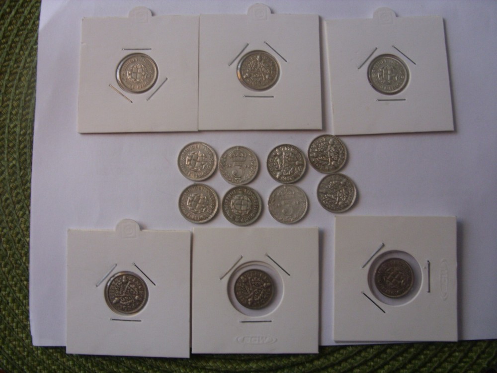 THREE 3 SILVER PENCE 1875 - 1941 CHOOSE YOURS YEAR