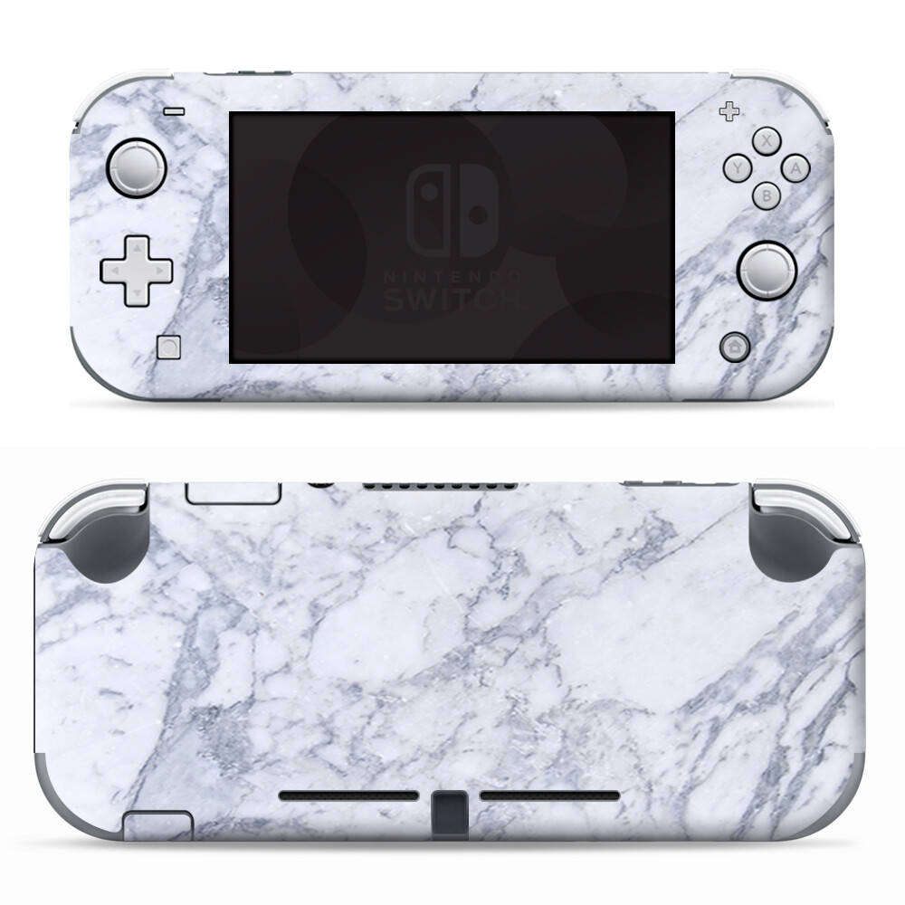 Skins Decals wrap for Nintendo Switch Lite - Grey White Standard Marble