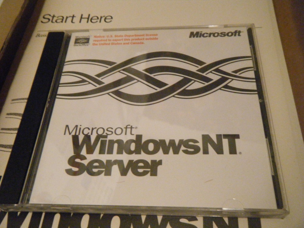 Microsoft Windows NT Server. New Condition with CD Key, Documentation. 5 client