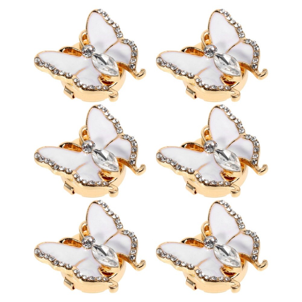 6 PCS Women's Decorative Cufflinks Button Covers for Blouses Jeans