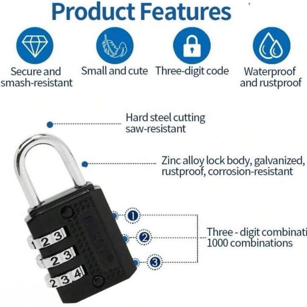 3-digit Combination Lock