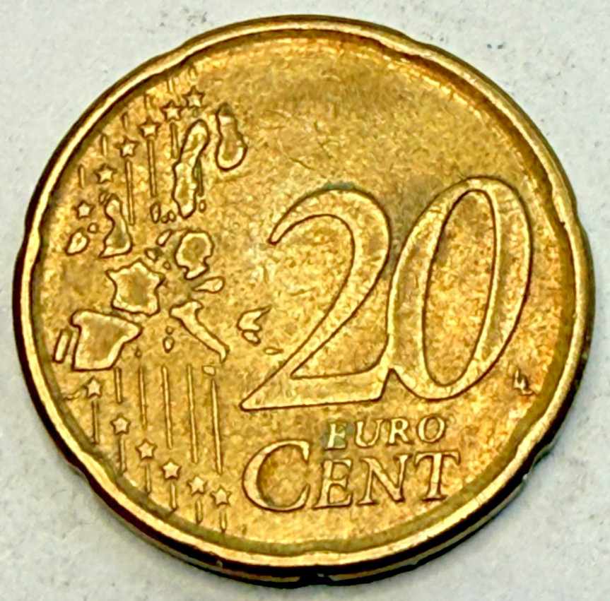 SPAIN 20 CENT EURO 1999 COIN