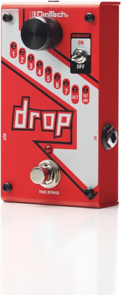 DigiTech DROP Polyphonic Drop Tune Pedal Red New