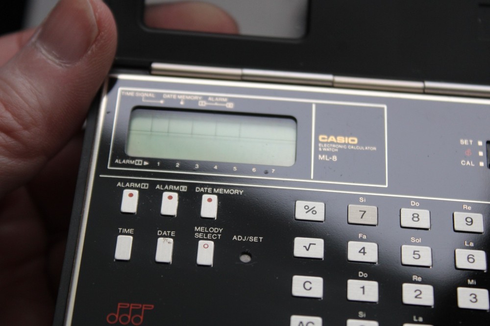 Vintage Casio ML-8 Electrical Calculator/ Watch Handheld