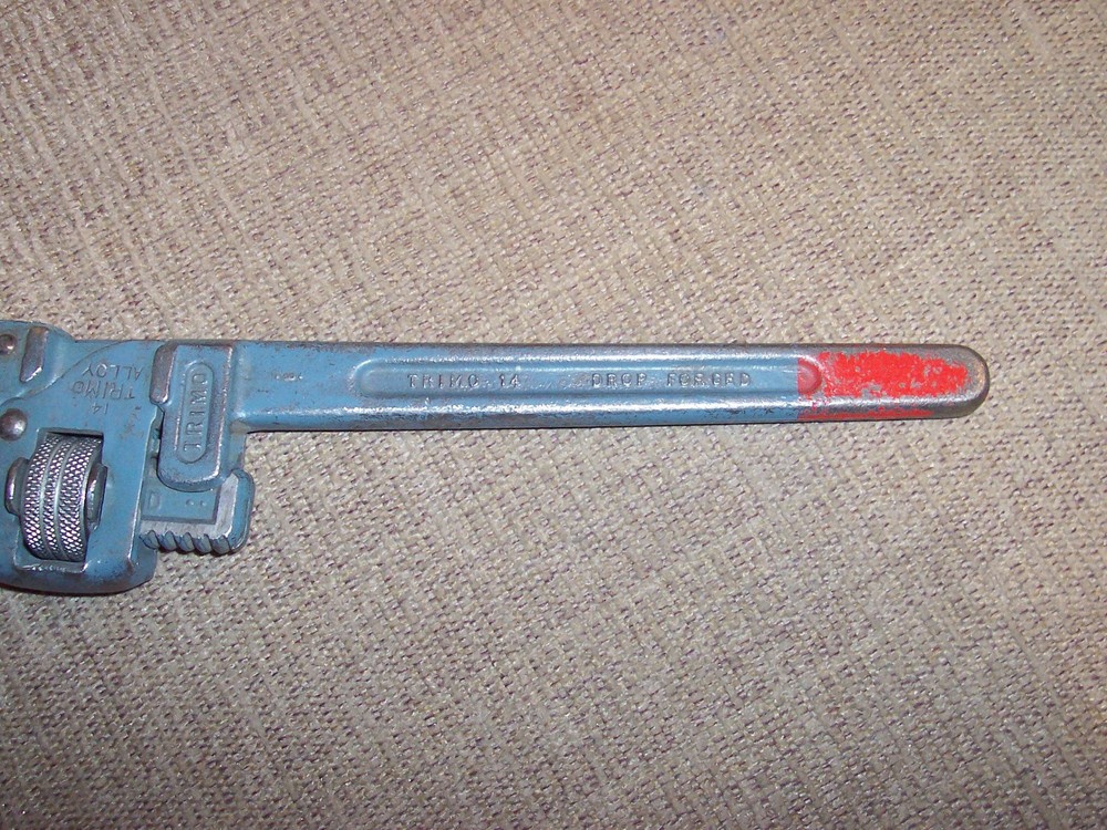 Trimo USA 14" Pipe Wrench Plumbing Pipe Fitting Workshop Tool