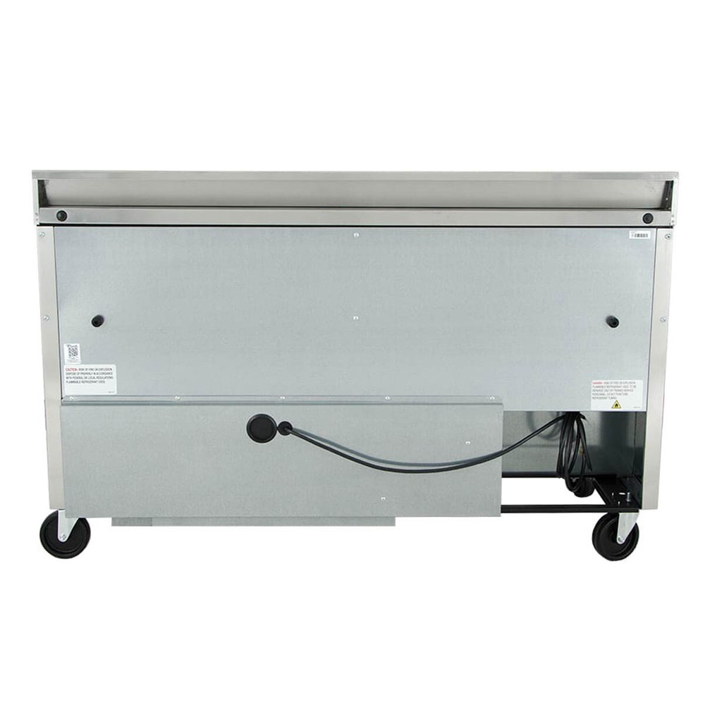 True TWT-60-HC 60" Solid Two Door Worktop Refrigerator, 16 Cu. Ft.