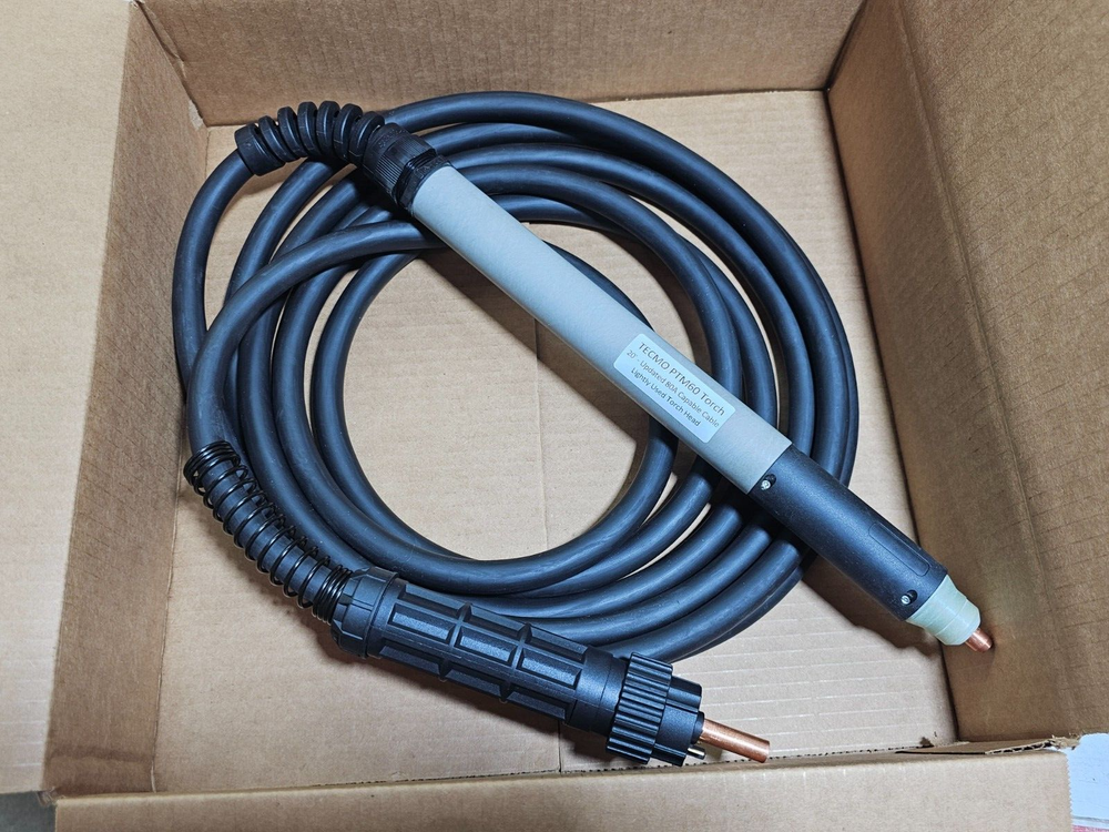 TECMO PTM 60 CNC PLASMA TORCH 20' - New UPDATED 80A Cable - Lightly Used Head