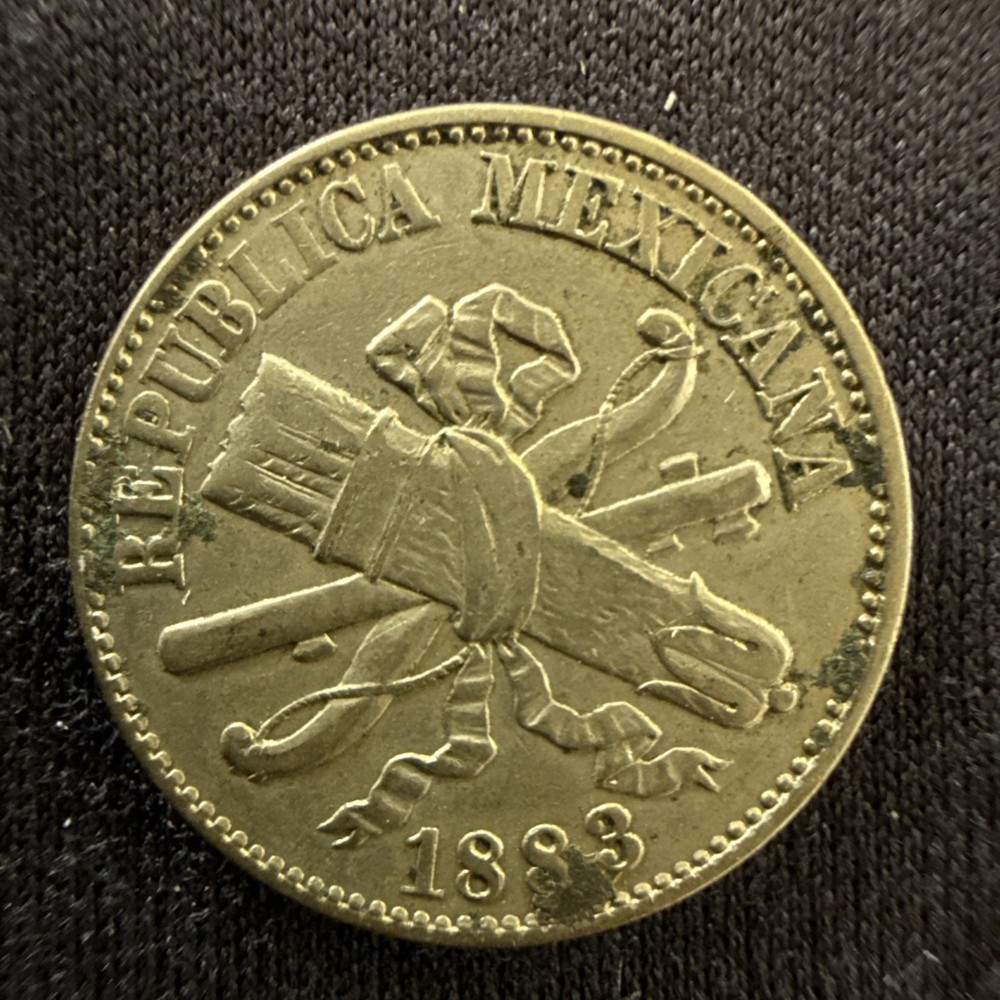 Mexico 1883 1 Centavo KM 392