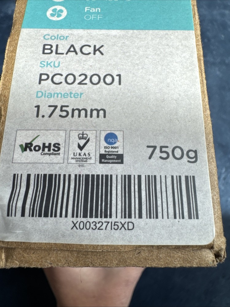 Polymaker-PolyMax PLA 750g Black 1.75mm Spool