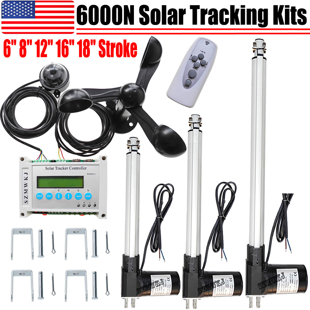 Complete 6000N Dual Axis Solar Tracker -Solar Panel Tracking Sunlight Track Kits
