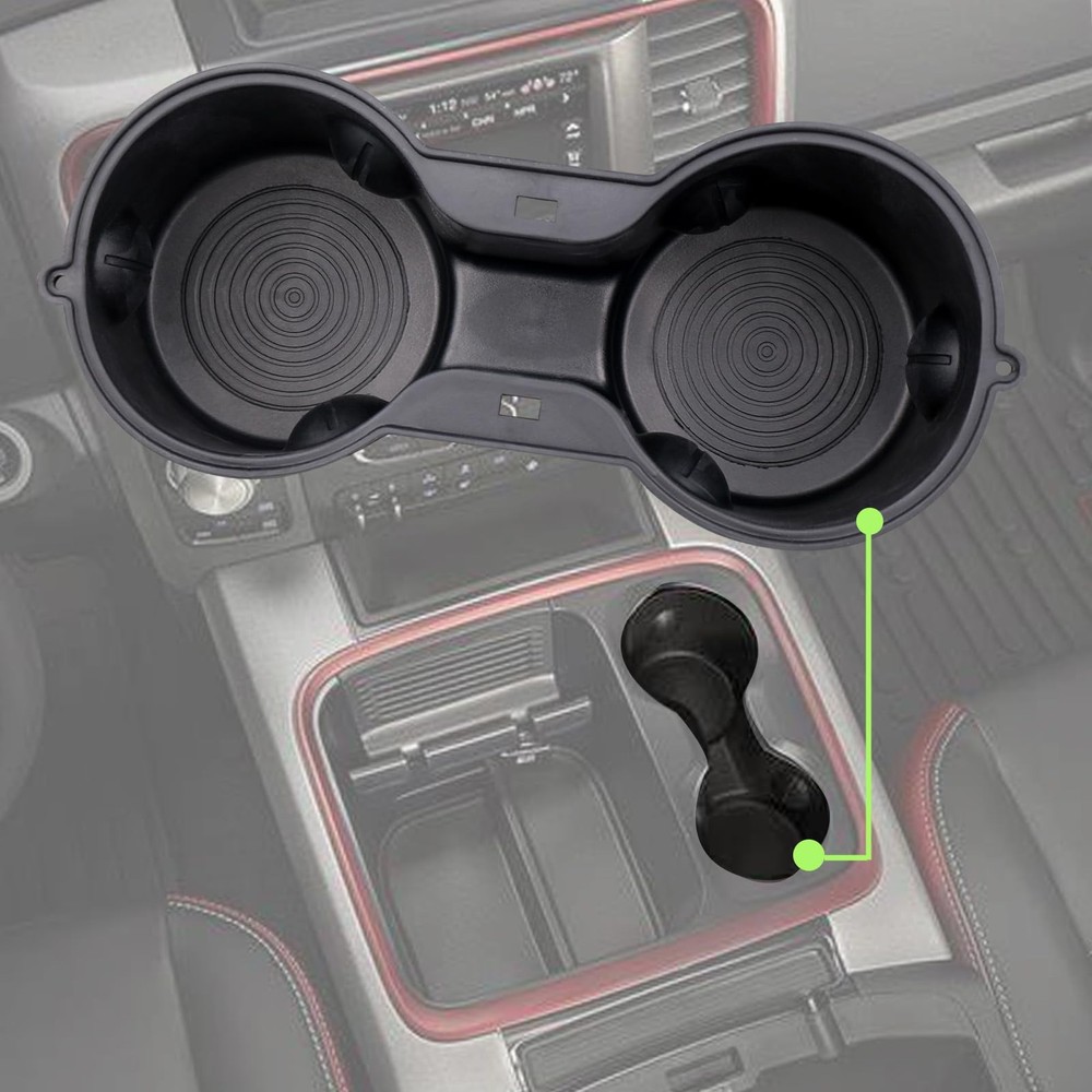 Floor Center Console Cup Holder Insert Middle Console Cup Holder Inner Compat...