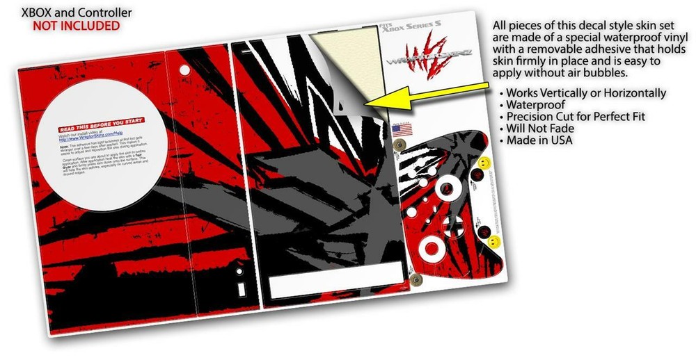 Skins XBOX Series S Console Controller Baja 0040 Red