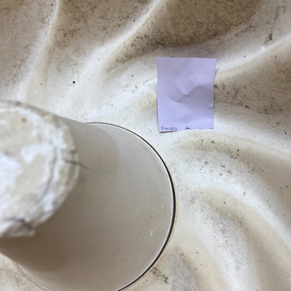 Ceramic Slip Casting Mold Swirl Fluted Design Finial Base
