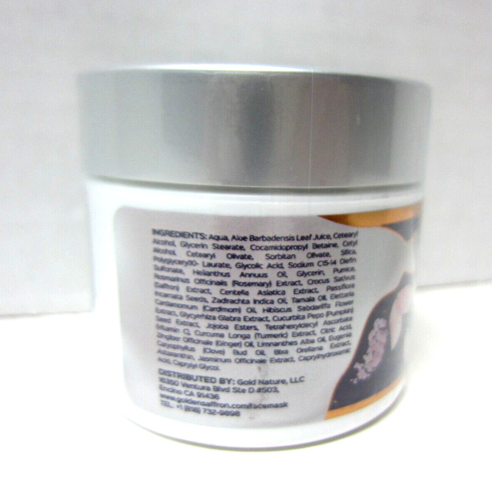 Golden Saffron Exfoliating Face Mask Scrub Cleanser