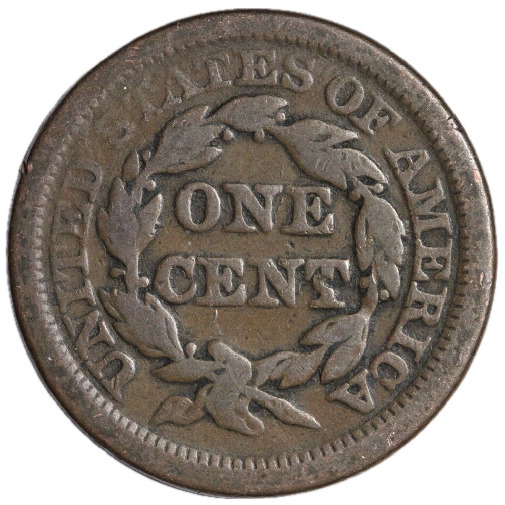 1853 LARGE CENT PENNY G/VG