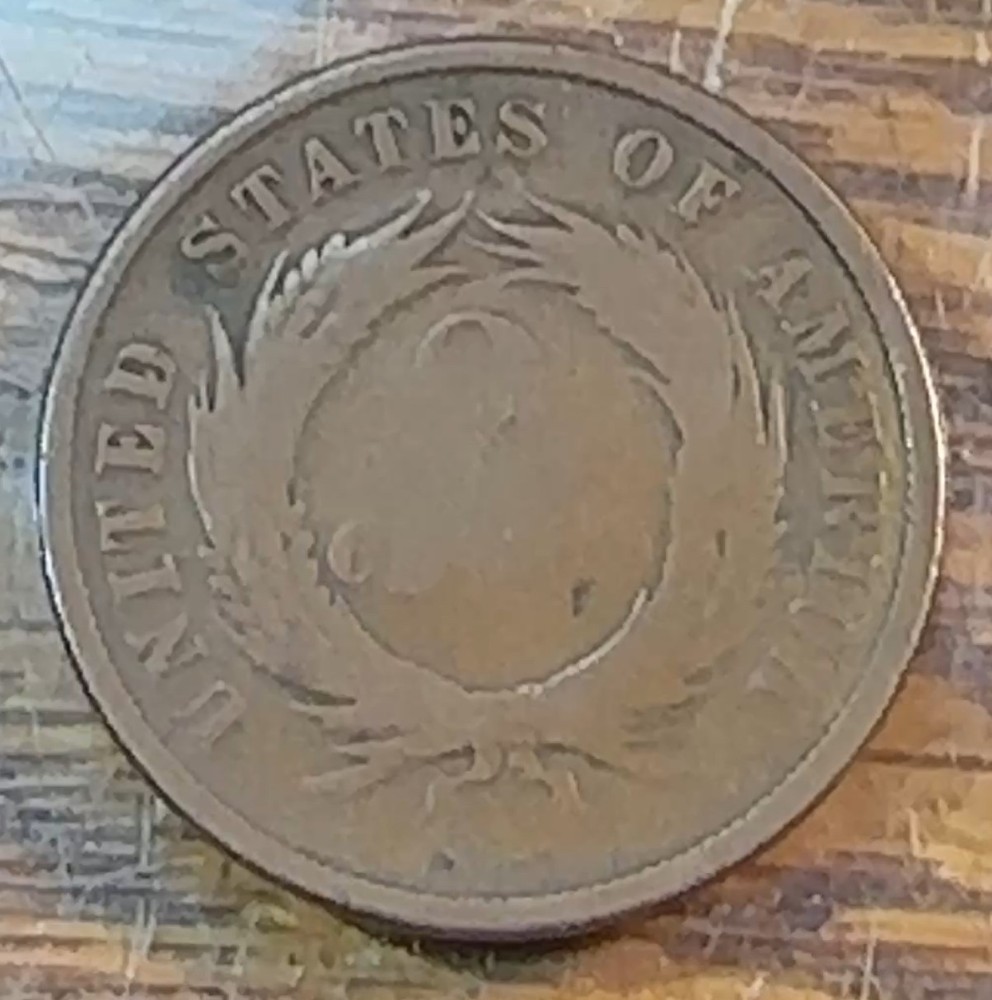 1866 Two Cent Piece Nice Original Good CHRC