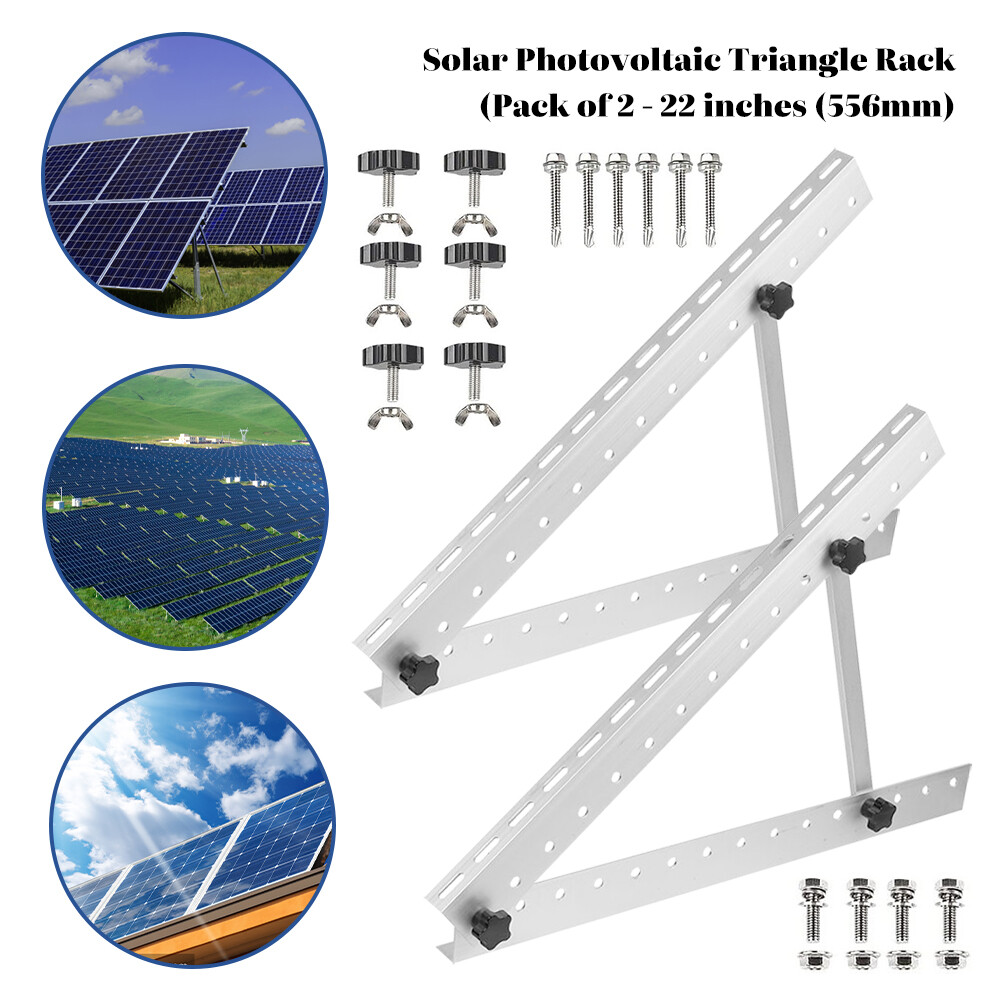 Solar Panel Tilt Mount Brackets Mounting System Solar Kit Adjustable Ground Roof