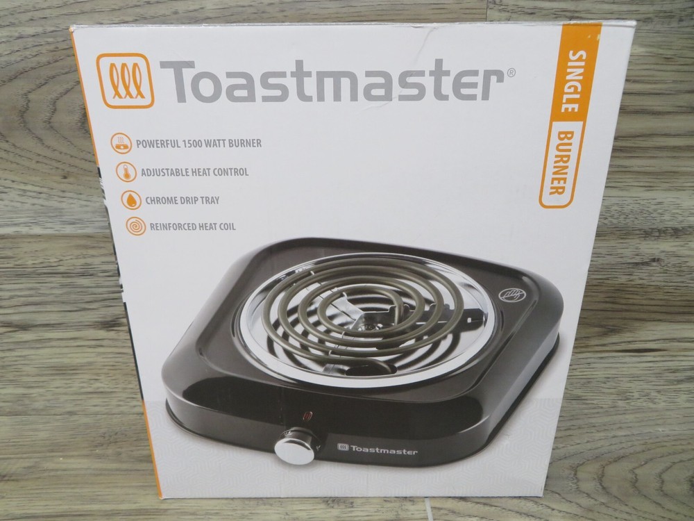 Toastmaster Single Burner 1000 Watt Stove - Adjustable Heat Control