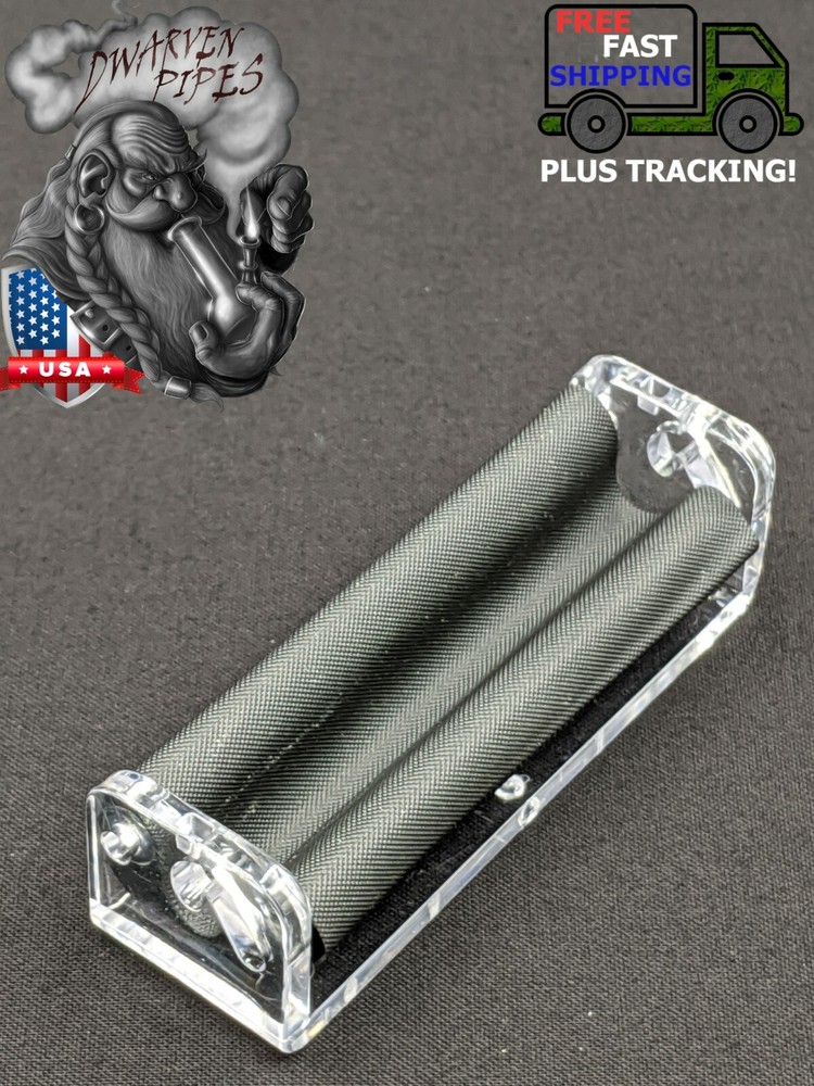 78mm Rolling Machine Roll Your Own Cigarette Paper Hand Roller Clear