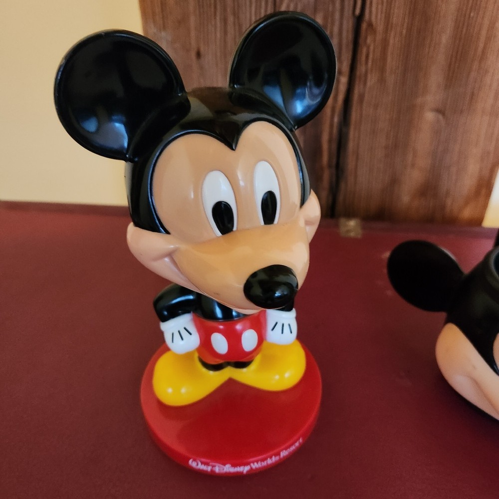 Mickey Mouse Bobble Head And Cup