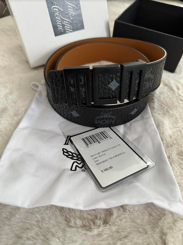 Black MCM Tech Belt Unisex