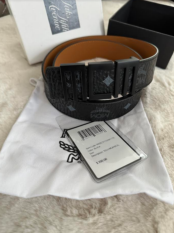 Black MCM Tech Belt Unisex