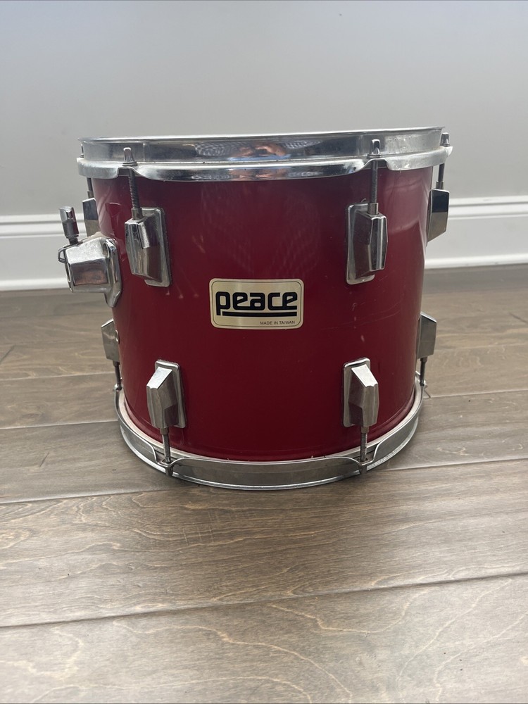 Peace 12” Red Tom Drum - Made In Taiwan