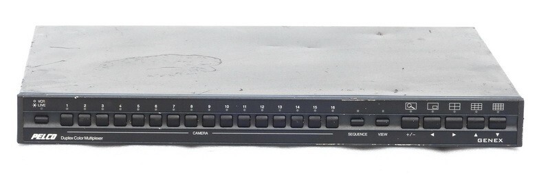 PELCO GENEX 16 CHANNEL SECURITY CAMERA DUPLEX COLOR MULTIPLEXER MODEL MX4016CD
