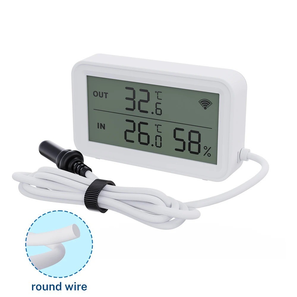 Tuya WiFi Temperature Humidity Sensor With External Probe APP Remote Control