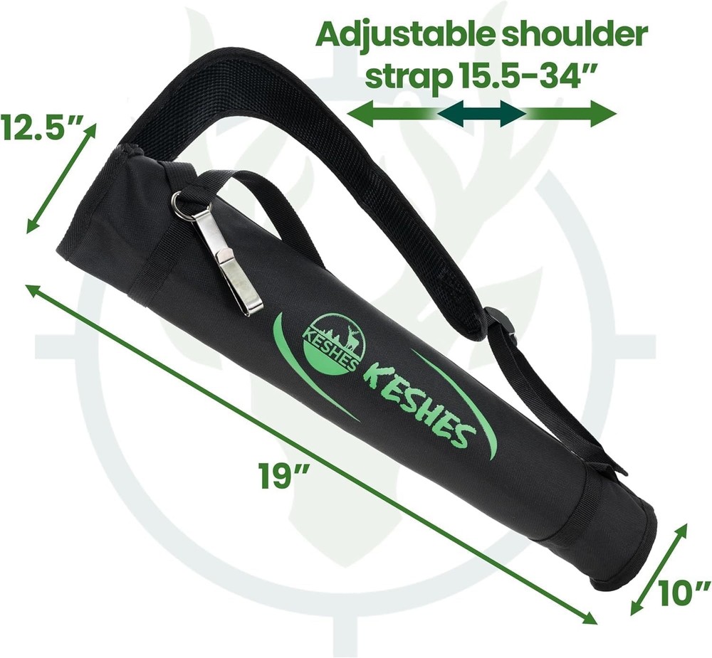 Compact Archery Quiver with Protective Bottom, Ideal for Hunters & Practitioners