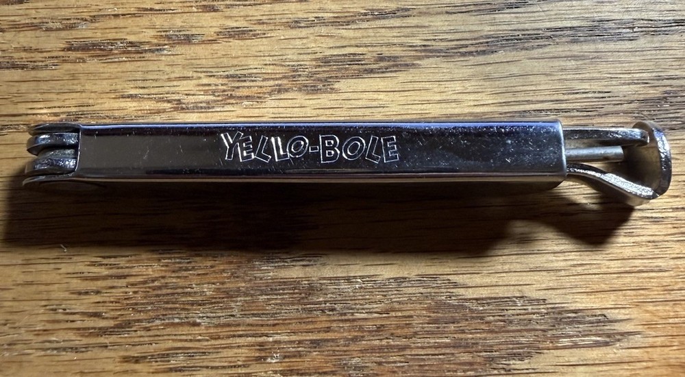 Vintage Yellow Bole Pipe Tool. Nice Condition!
