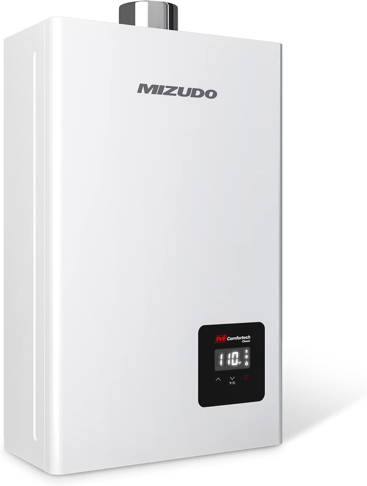 MIZUDO Natural Gas Tankless Water Heater 4.3 GPM 100,000BTU For Shower Kitchen