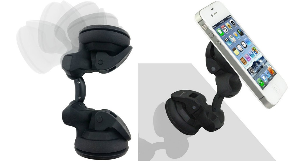 Mediasonic Dual Suction For Tablet iPhone iPad Android GPS PDA PSP MP3 4 Holder