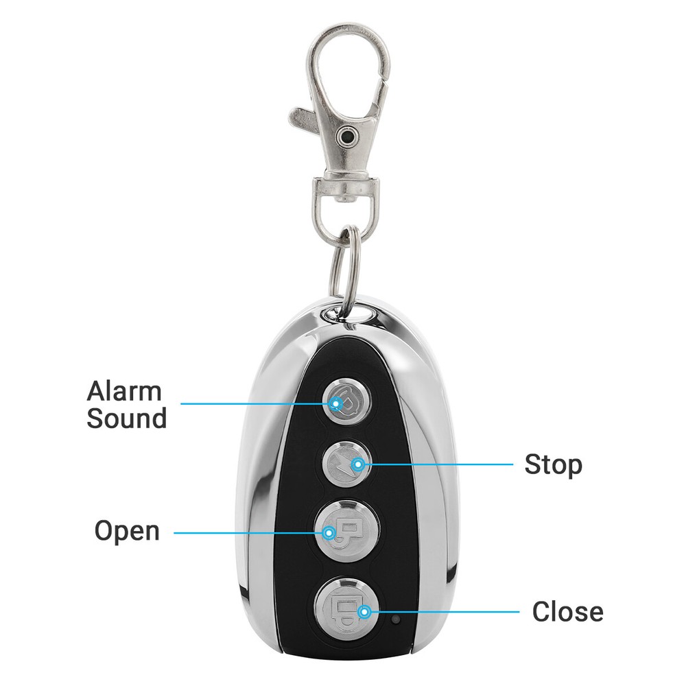 2X Remote Control Backup Key For Automatic Sliding Garage Gate Operator Hardware