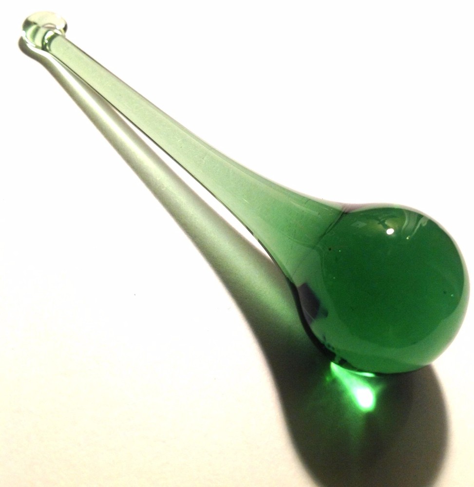 Raindrop Glass Crystals 100MM Green - 10 PCS (P126)