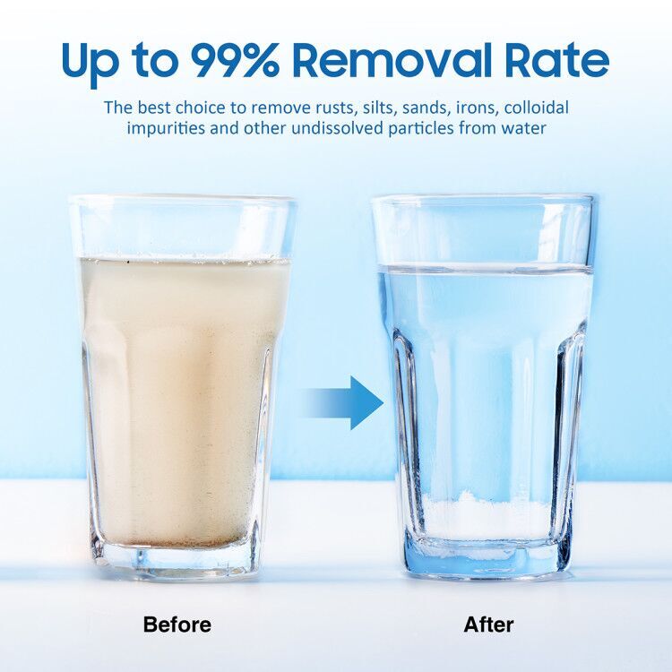 8 Pack 1/5/10/20/25/50 Micron 10"x2.5" Sediment Water Filter Whole House Replace