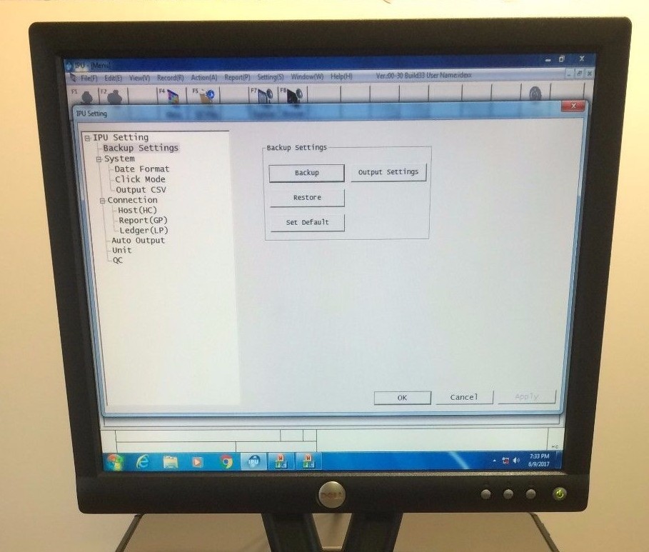 SYSMEX Information Processing Unit IPU: XS-1000i Hematology Analyzer PC Station