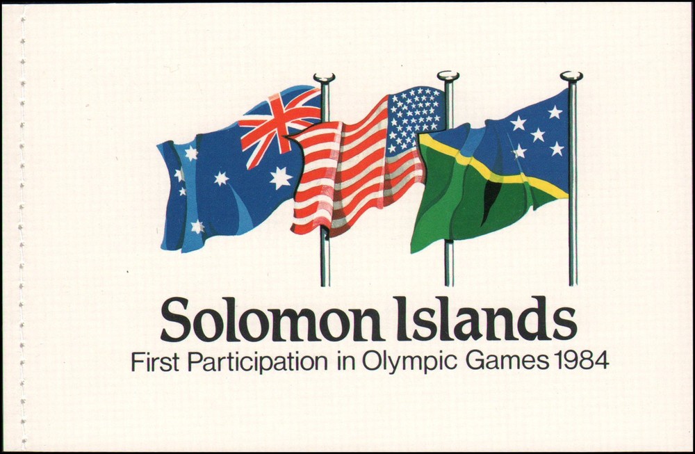 Solomon Islands #532a,534 MNH booklet, Olympics