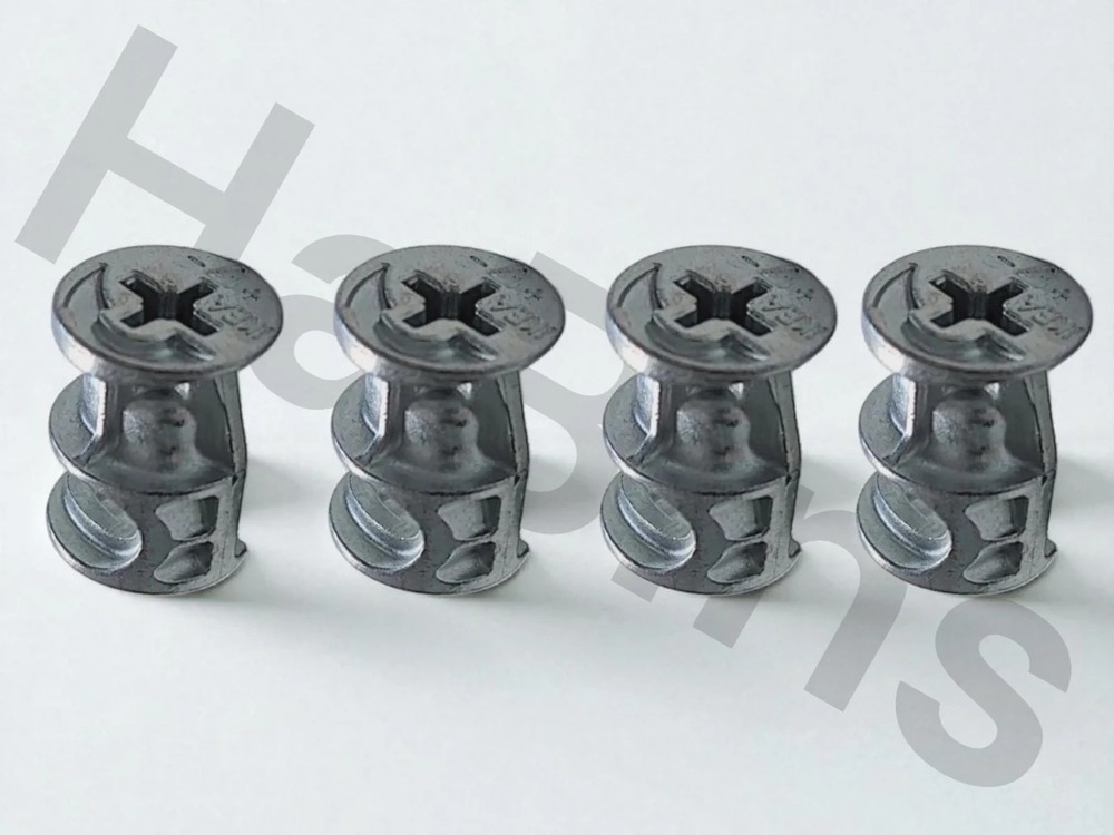 110126 X 4 IKEA Large Metal Cam Nuts
