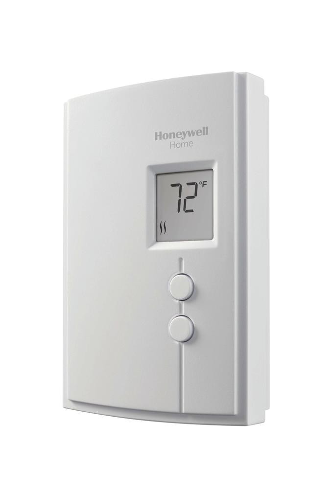 8" White Silver Digital Electric Seat Baseboard Non Programmable Thermostat