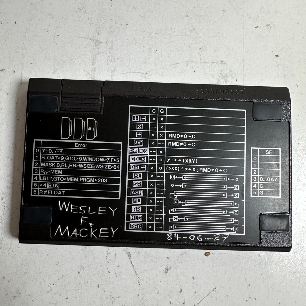 Vintage Hewlett-Packard 16C Computer Programmable Scientific Pocket Calculator