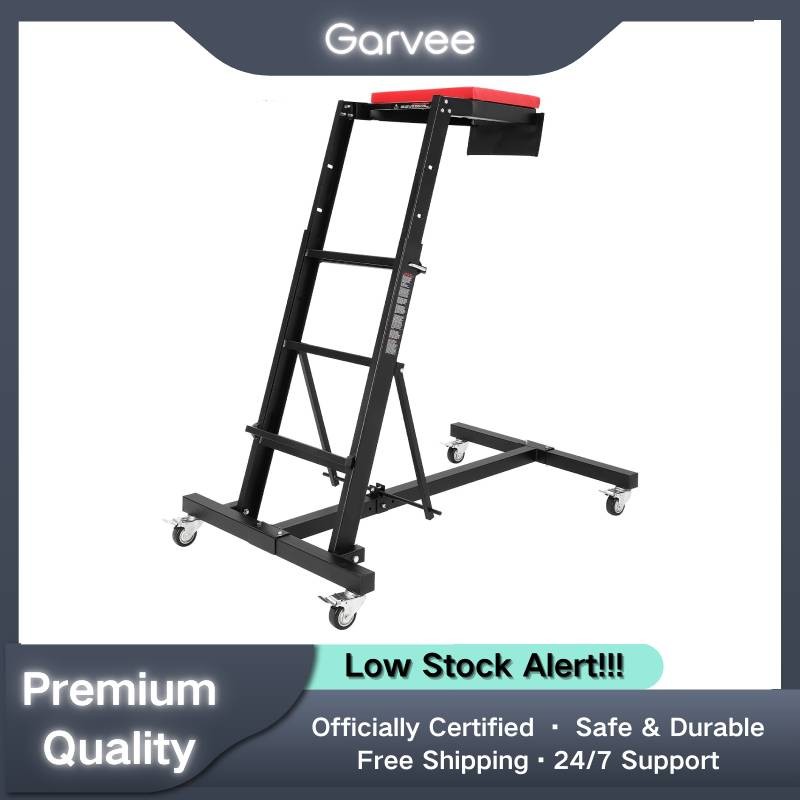 400LB Capacity Topside Creeper | Adjustable Height 45"-66" with Locking Casters