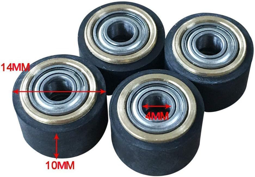 4 PCS Pinch Roller for Mimaki Plotter Cutter, Vinyl Cutter Plotter 4X10X14Mm