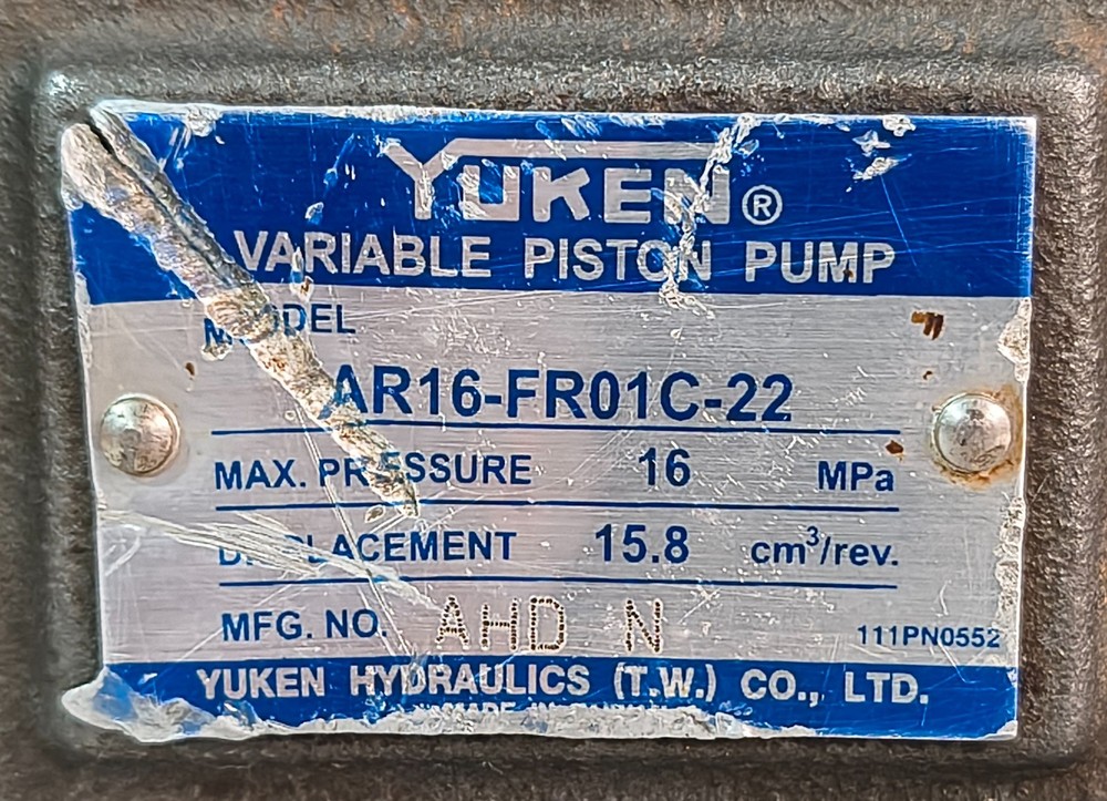 YUKEN AR16-FR01C-22 PISTON PUMP