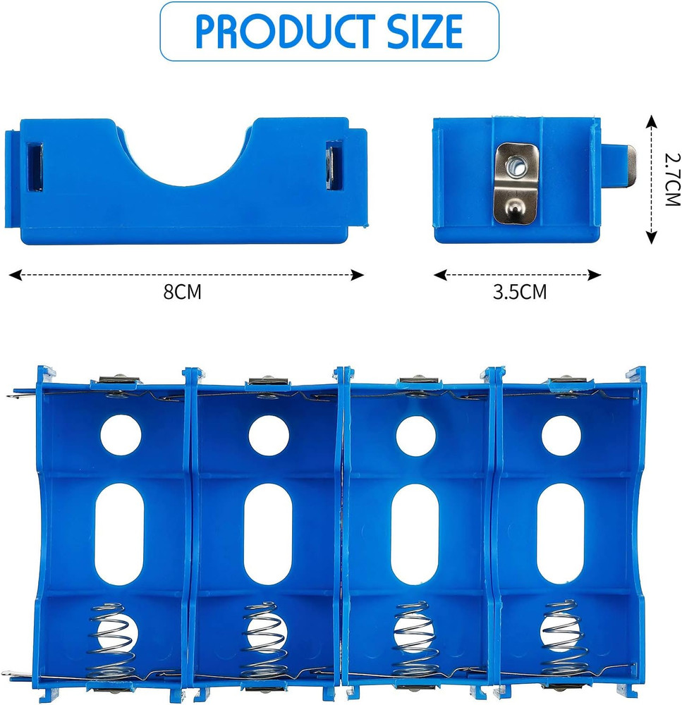 16 Pieces D Cell Battery Holder Series or Parallel Storage D Size Battery Case P