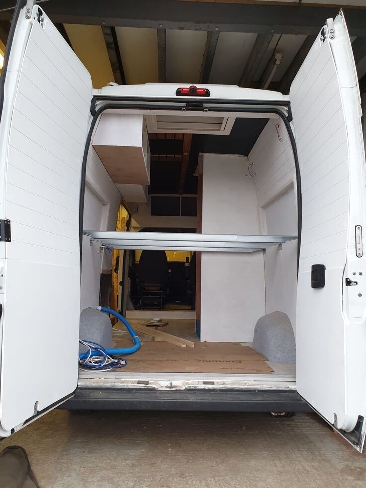 2x Beam Camper Van Twin Bed Central Support Adjustable 55" to 79" Sleeper